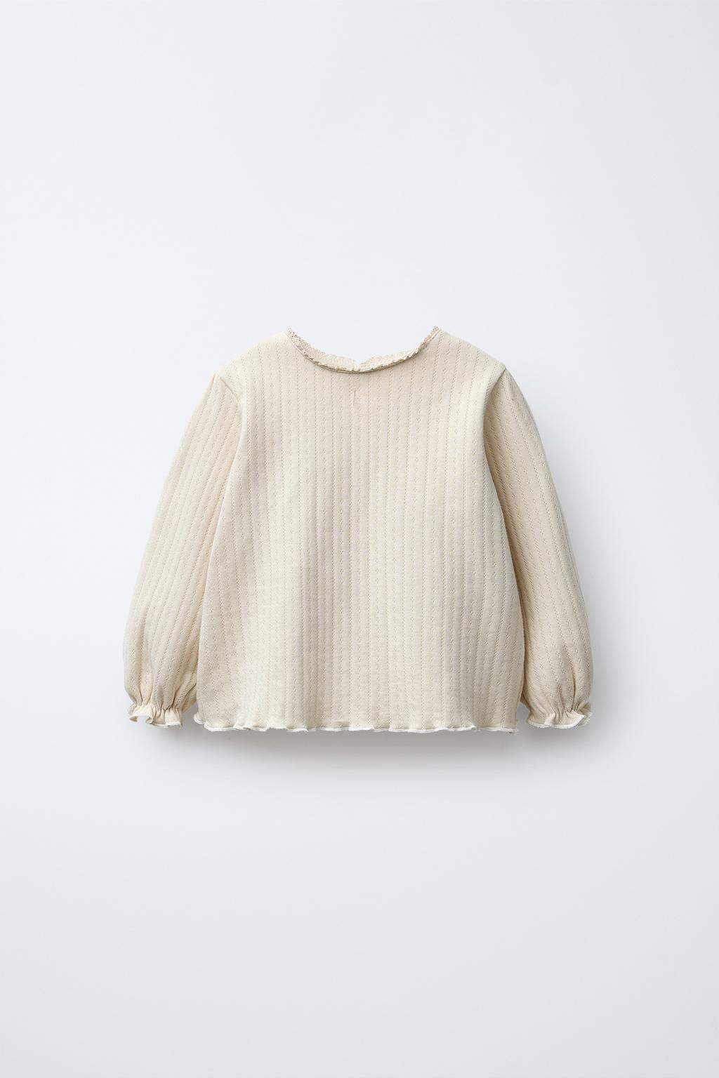 ФУТБОЛКА ИЗ АЖУРНОГО ТРИКОТАЖА