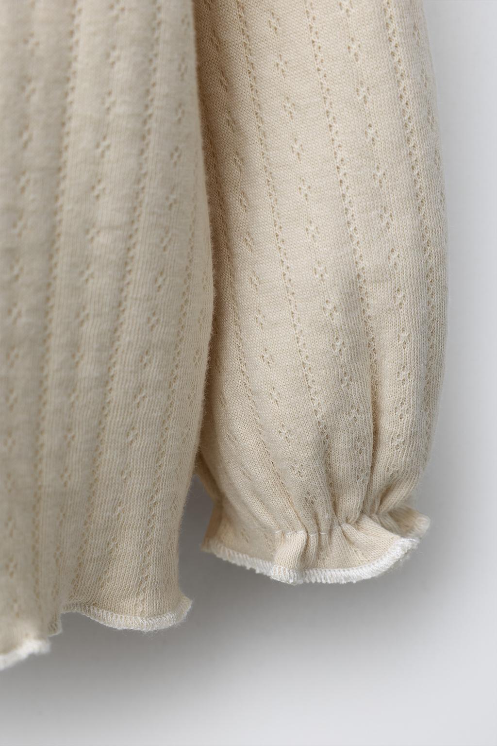 ФУТБОЛКА ИЗ АЖУРНОГО ТРИКОТАЖА