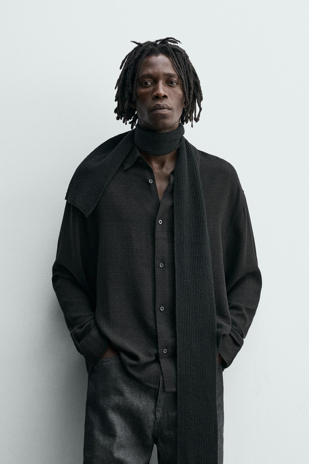 РУБАШКА ИЗ ВИСКОЗЫ И ХЛОПКА