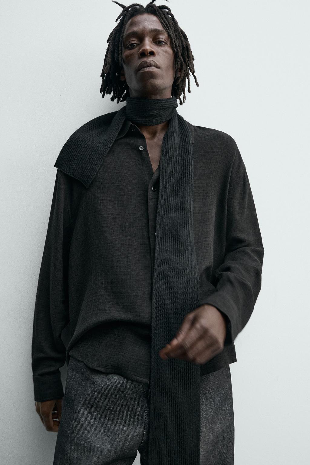 РУБАШКА ИЗ ВИСКОЗЫ И ХЛОПКА