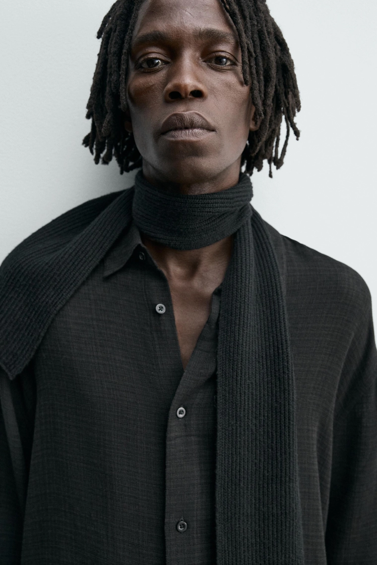 РУБАШКА ИЗ ВИСКОЗЫ И ХЛОПКА