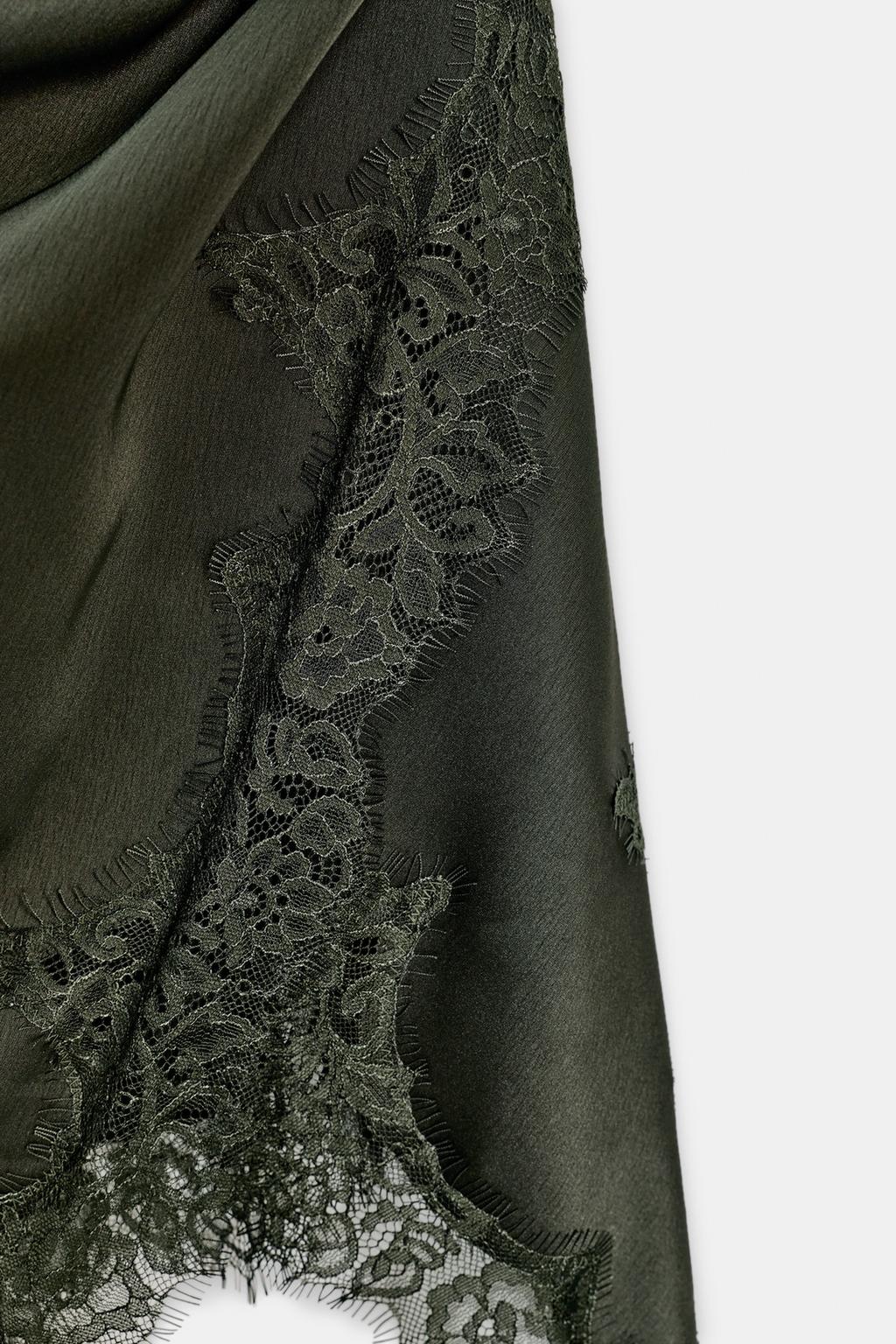 ДЛИННЫЙ ТОП В БЕЛЬЕВОМ СТИЛЕ С КРУЖЕВОМ — ZW COLLECTION