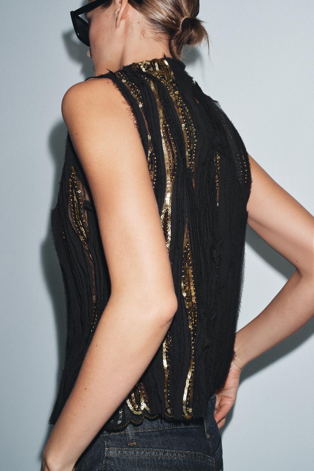 ТОП С ПАЙЕТКАМИ — ZW COLLECTION LIMITED EDITION