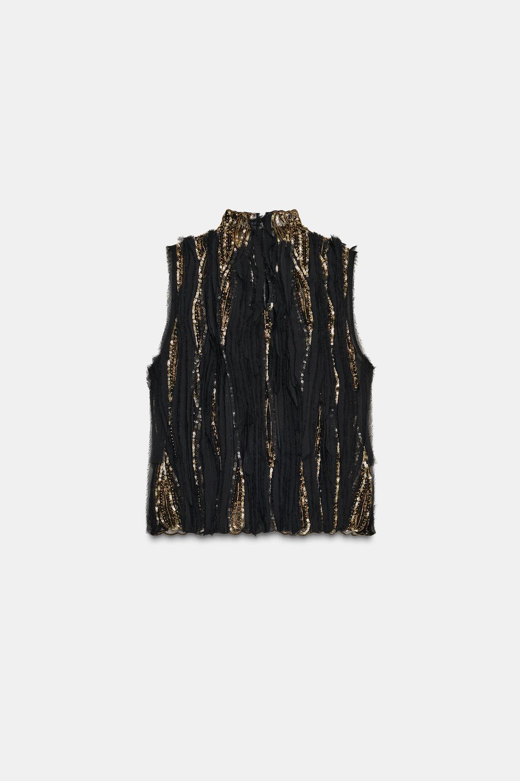 ТОП С ПАЙЕТКАМИ — ZW COLLECTION LIMITED EDITION