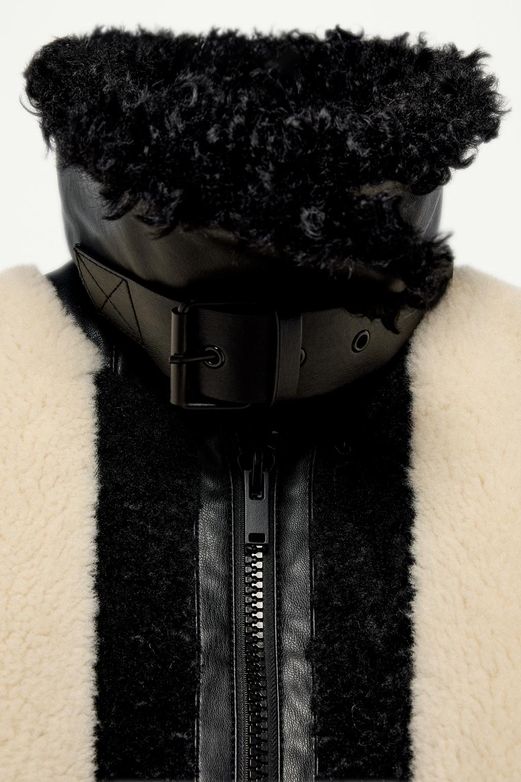 КУРТКА-ПЭЧВОРК ИЗ ИСКУССТВЕННОГО МЕХА — THE ITEM ZARA WOMAN