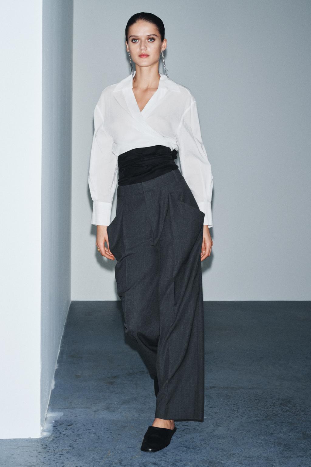 ШЕРСТЯНЫЕ БРЮКИ С КАРМАНАМИ — ZW COLLECTION LIMITED EDITION