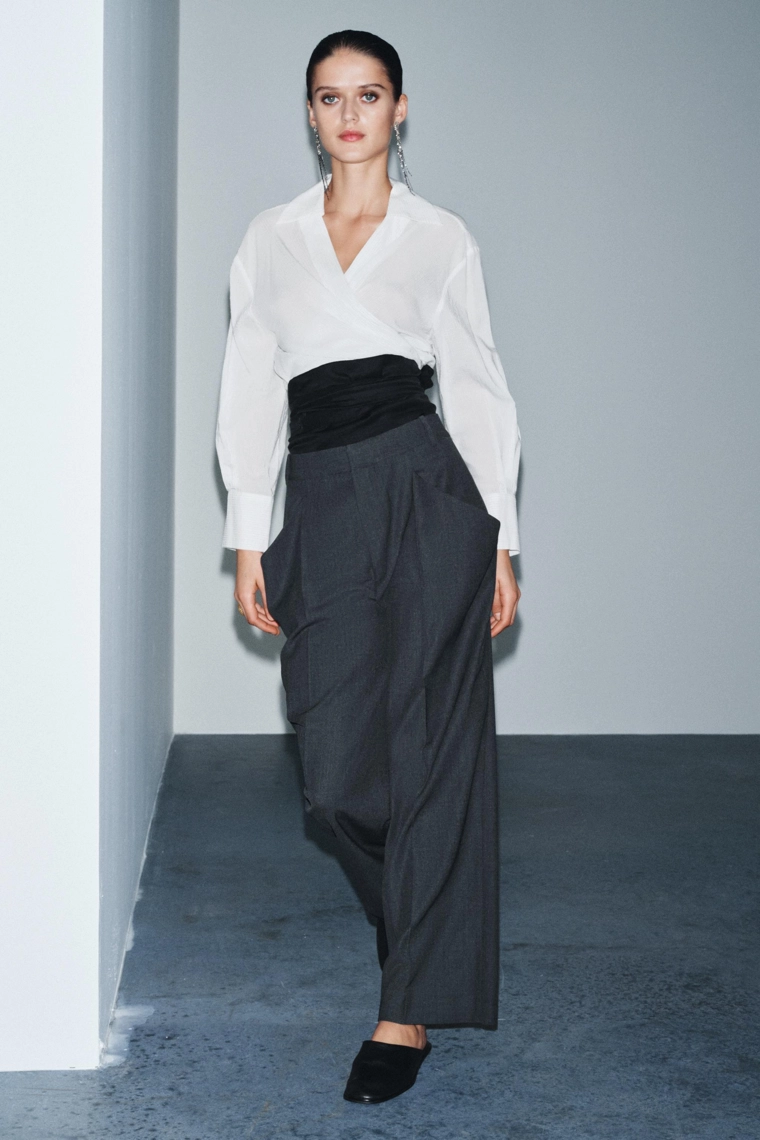 ШЕРСТЯНЫЕ БРЮКИ С КАРМАНАМИ — ZW COLLECTION LIMITED EDITION