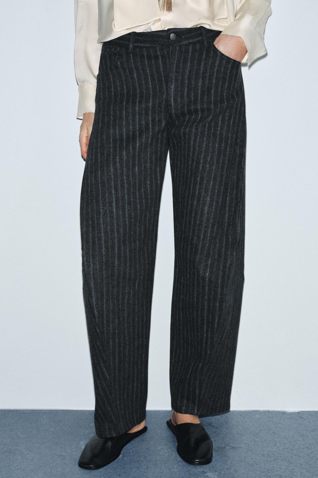 БРЮКИ-БАНАНЫ В ПОЛОСКУ — ZW COLLECTION