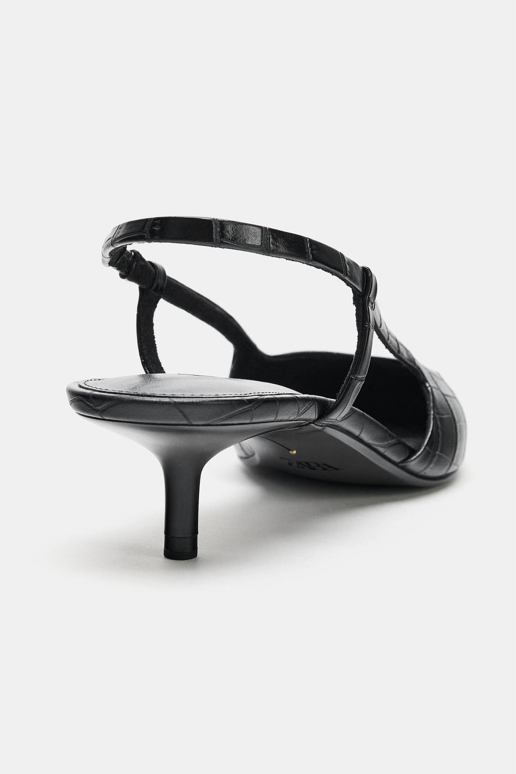 ТУФЛИ БЕЗ ЗАДНИКОВ С РЕЛЬЕФНЫМ УЗОРОМ