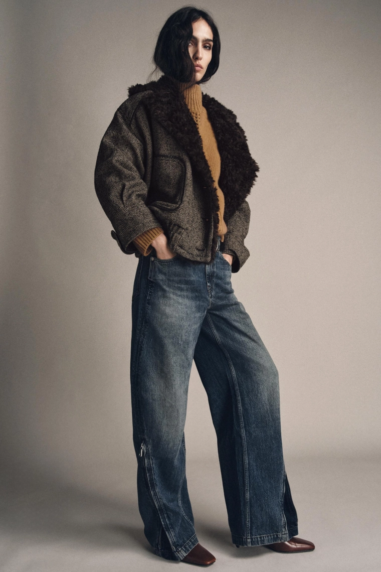 ДЖИНСЫ ZW COLLECTION BALLOON СО СРЕДНЕЙ ПОСАДКОЙ И МОЛНИЯМИ, ОГРАНИЧЕННАЯ СЕРИЯ