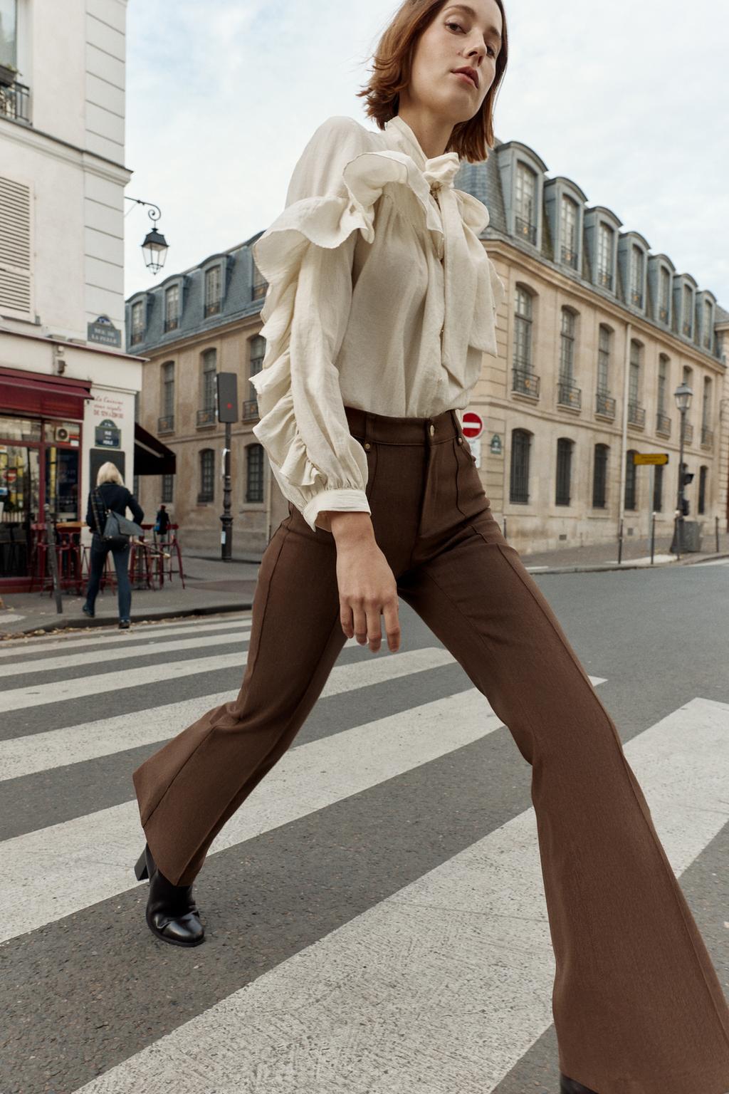 БРЮКИ FLARED С ВЫСОКОЙ ПОСАДКОЙ