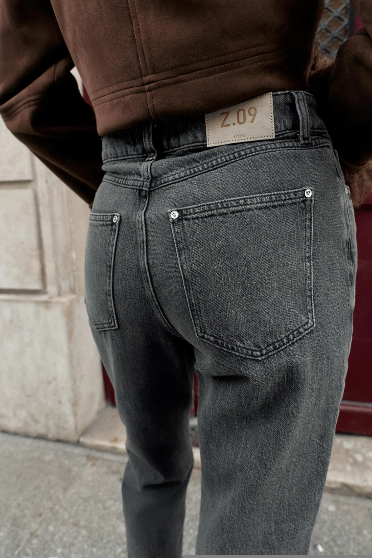 ДЖИНСЫ Z1975 STRAIGHT С ВЫСОКОЙ ПОСАДКОЙ И ПЕРЕКРЕСТНЫМ ПОЯСОМ