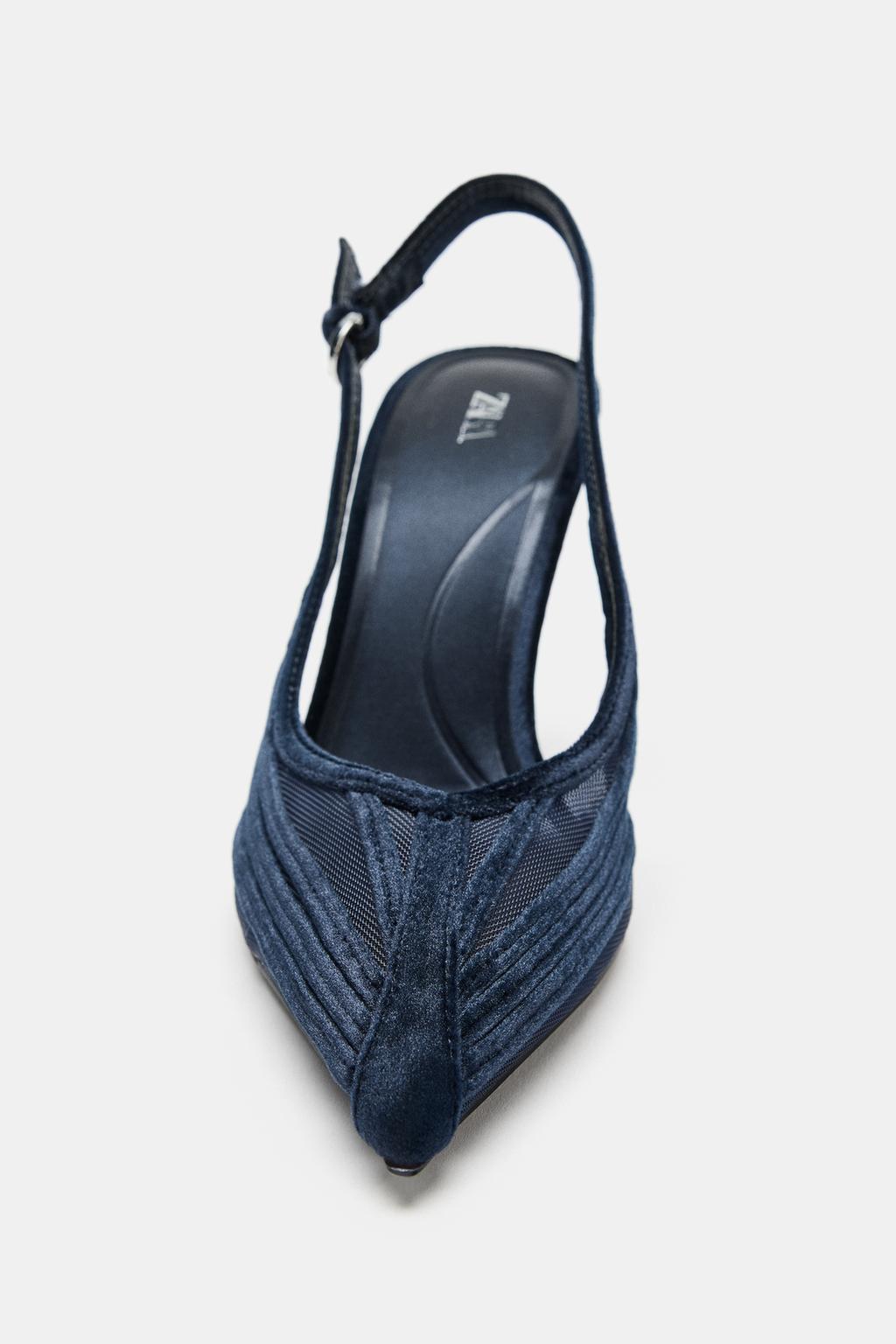 КОМБИНИРОВАННЫЕ ТУФЛИ НА КАБЛУКЕ