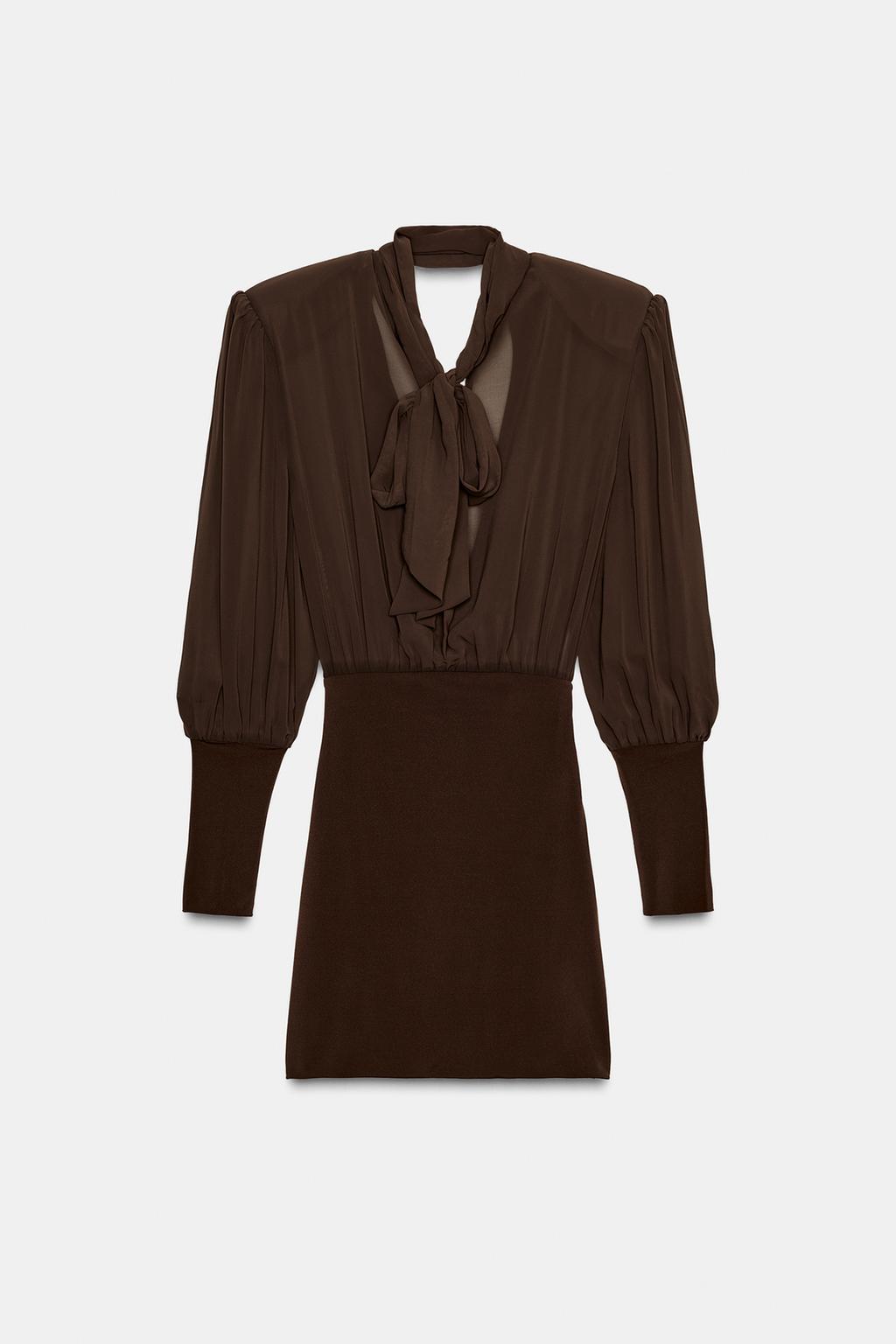 КОРОТКОЕ КОМБИНИРОВАННОЕ ПЛАТЬЕ