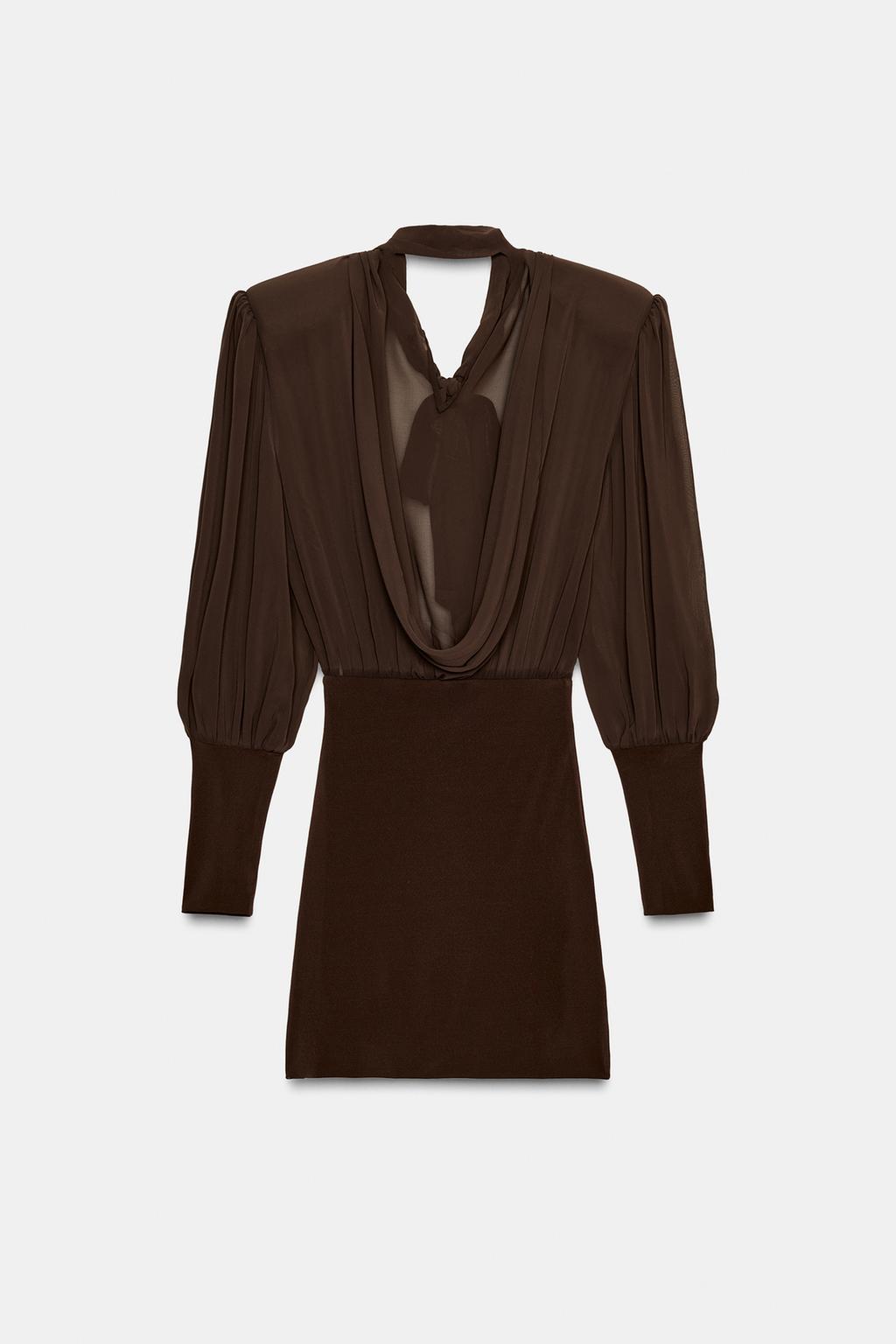 КОРОТКОЕ КОМБИНИРОВАННОЕ ПЛАТЬЕ