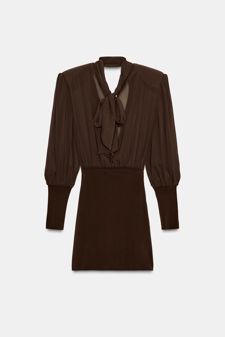 КОРОТКОЕ КОМБИНИРОВАННОЕ ПЛАТЬЕ