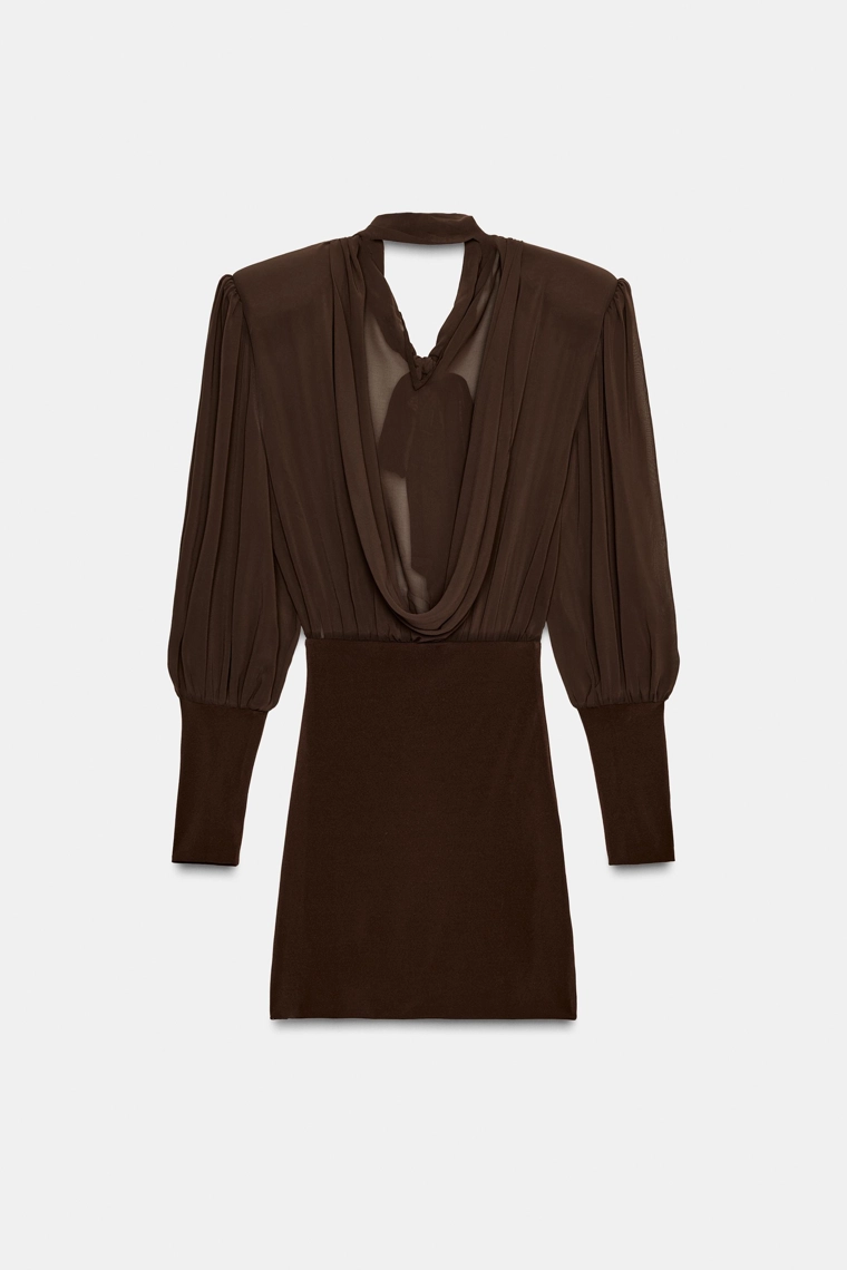 КОРОТКОЕ КОМБИНИРОВАННОЕ ПЛАТЬЕ