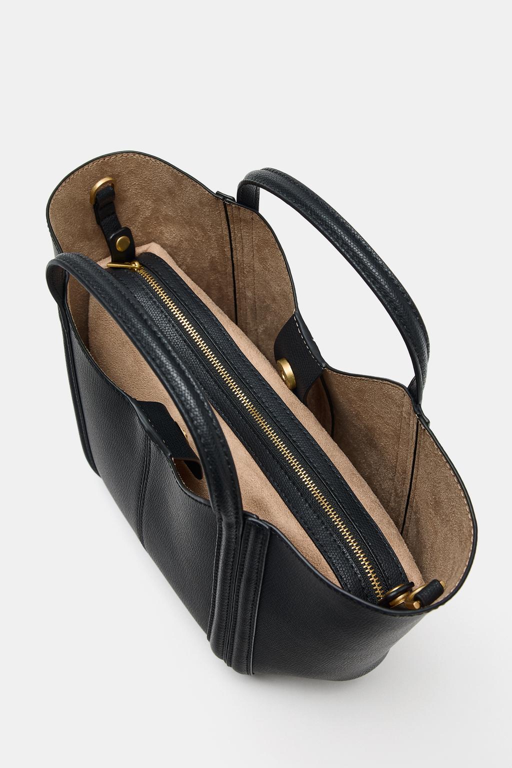 МИНИ-СУМКА С ДЕКОРАТИВНОЙ СТРОЧКОЙ