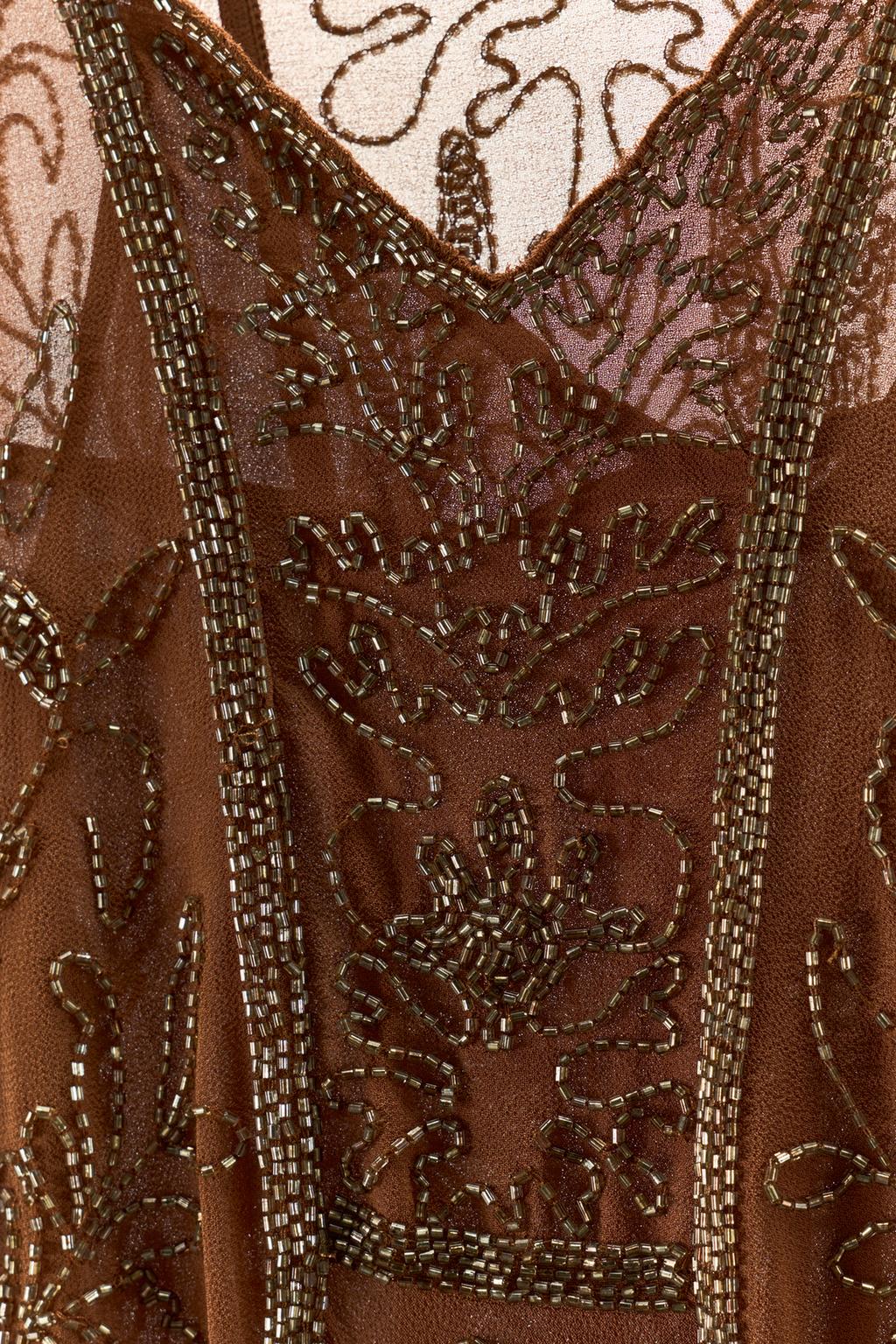 ПЛАТЬЕ ИЗ ЖОРЖЕТА С БУСИНАМИ LIMITED EDITION