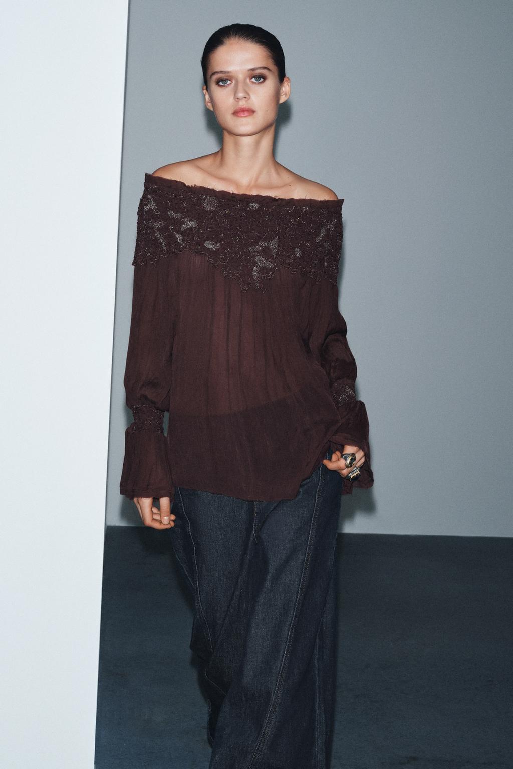 БЛУЗА С ВЫШИВКОЙ ИЗ ОГРАНИЧЕННОЙ СЕРИИ ZW COLLECTION