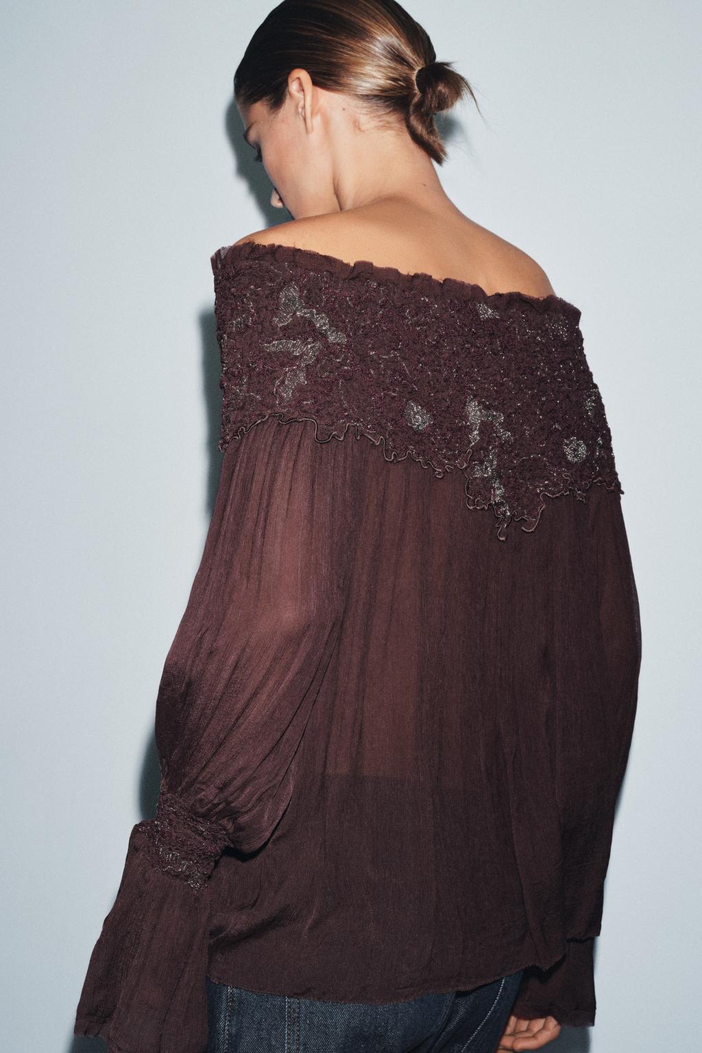 БЛУЗА С ВЫШИВКОЙ ИЗ ОГРАНИЧЕННОЙ СЕРИИ ZW COLLECTION