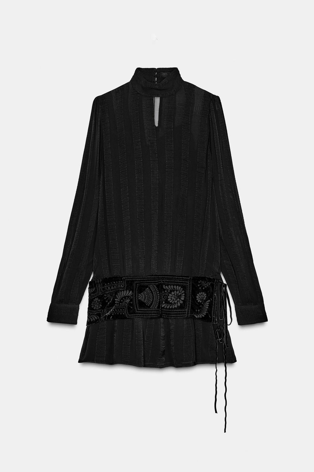 ПЛАТЬЕ С ВЫШИТЫМ ПОЯСОМ — ZW COLLECTION