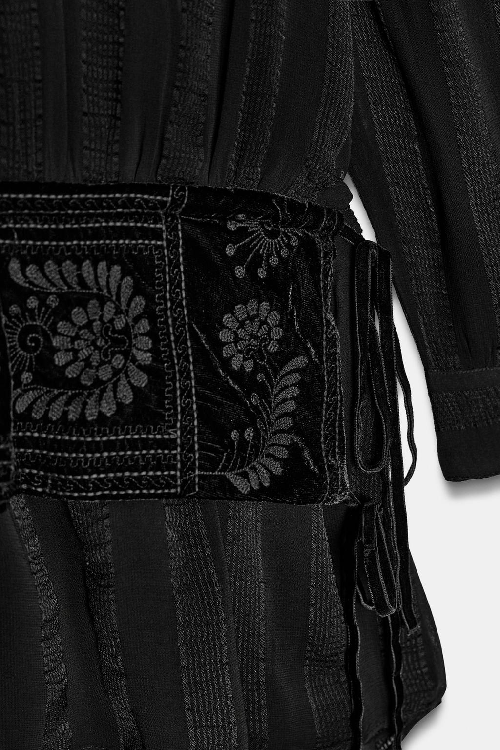 ПЛАТЬЕ С ВЫШИТЫМ ПОЯСОМ — ZW COLLECTION