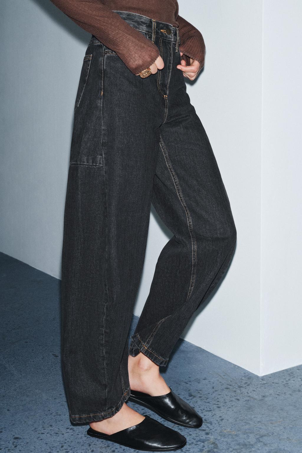 ДЖИНСЫ ZW COLLECTION ANKLE BALLOON СО СРЕДНЕЙ ПОСАДКОЙ