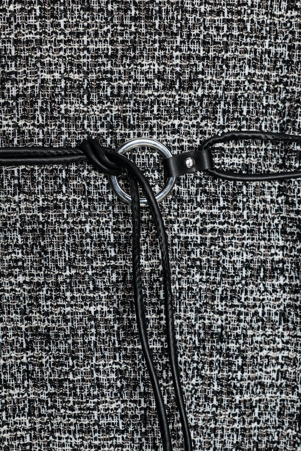 ФАКТУРНОЕ ПЛАТЬЕ С ПОЯСОМ