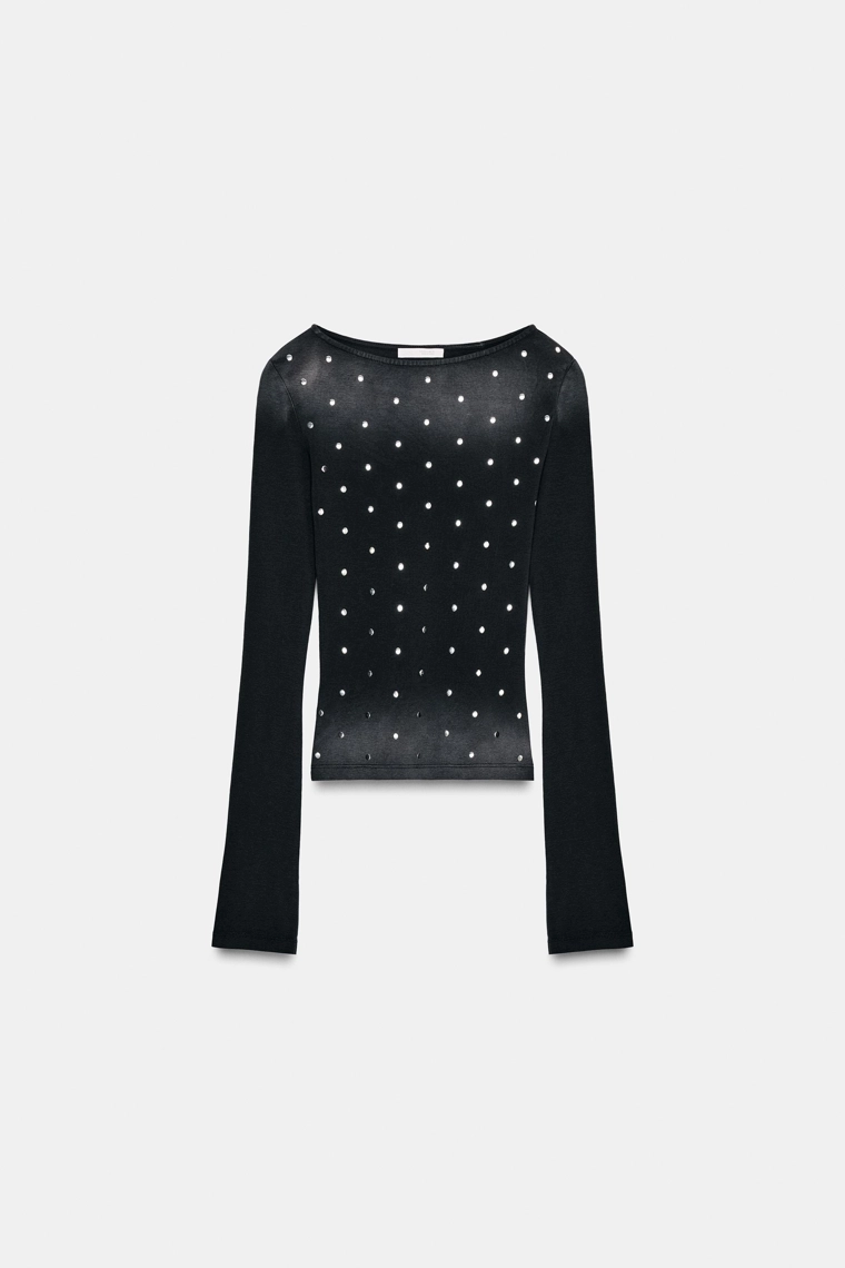 ТОП С ЭФФЕКТОМ ПОТЕРТОСТИ И ЗАКЛЕПКАМИ