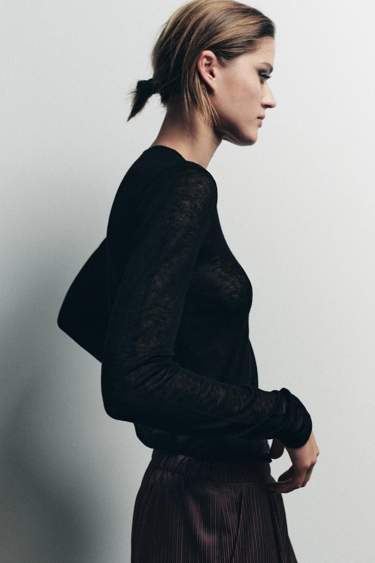 БРЮКИ В ПИЖАМНОМ СТИЛЕ В КОНТРАСТНУЮ ПОЛОСКУ