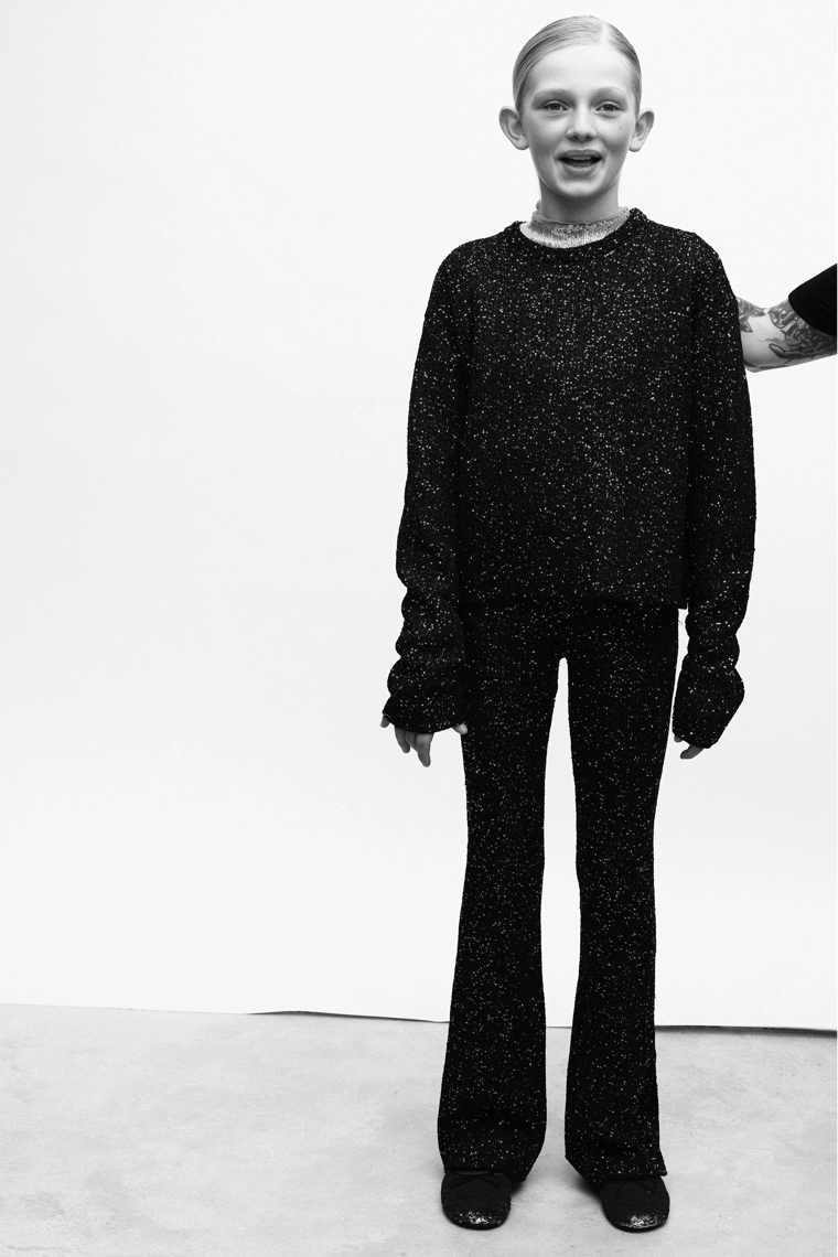 БРЮКИ FLARE С ПАЙЕТКАМИ