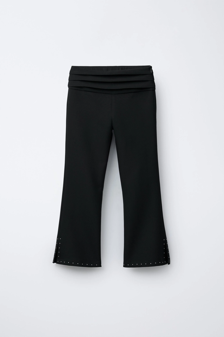 БРЮКИ FLARE С ЗАКЛЕПКАМИ