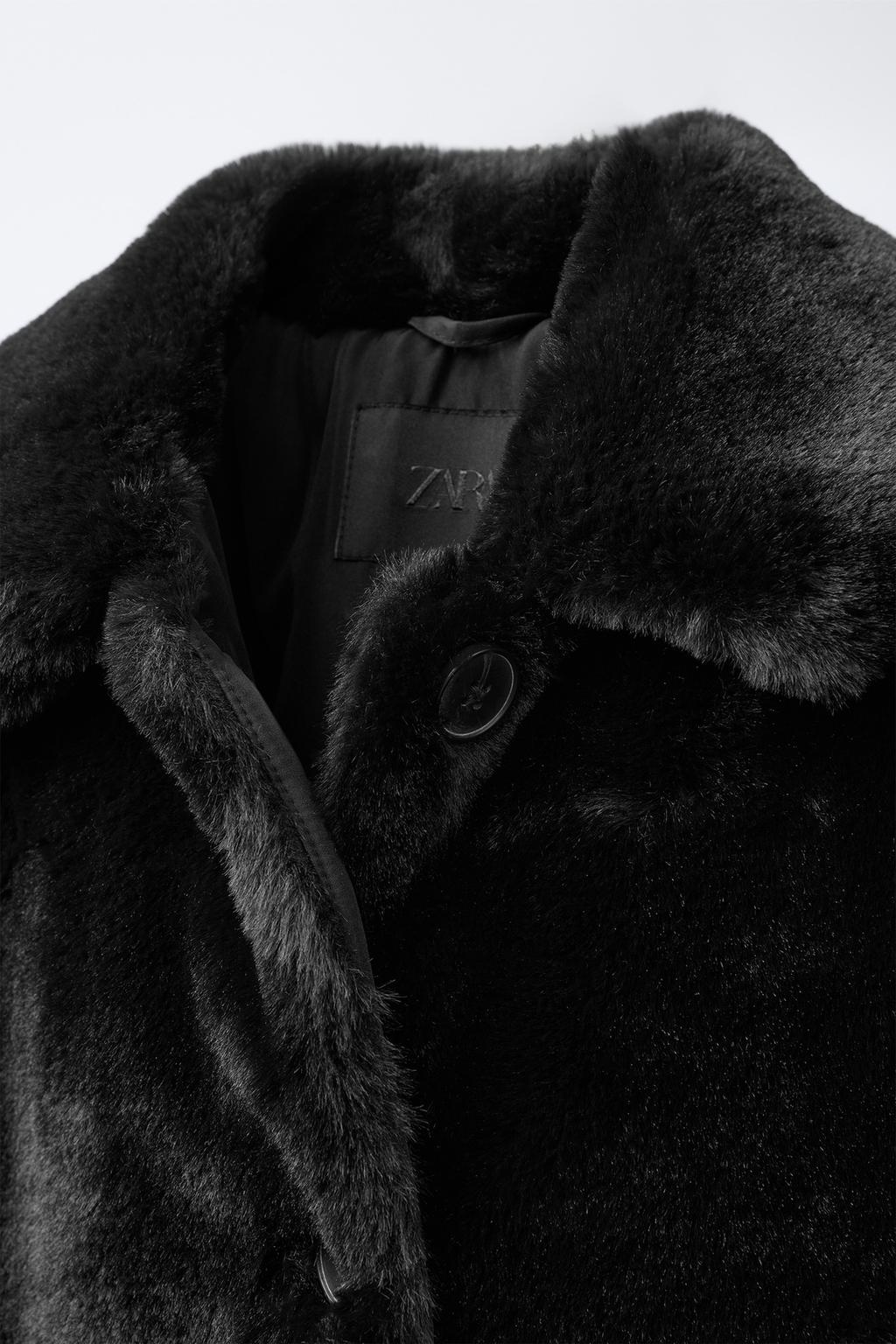 ДЛИННОЕ ПАЛЬТО ИЗ ИСКУССТВЕННОГО МЕХА