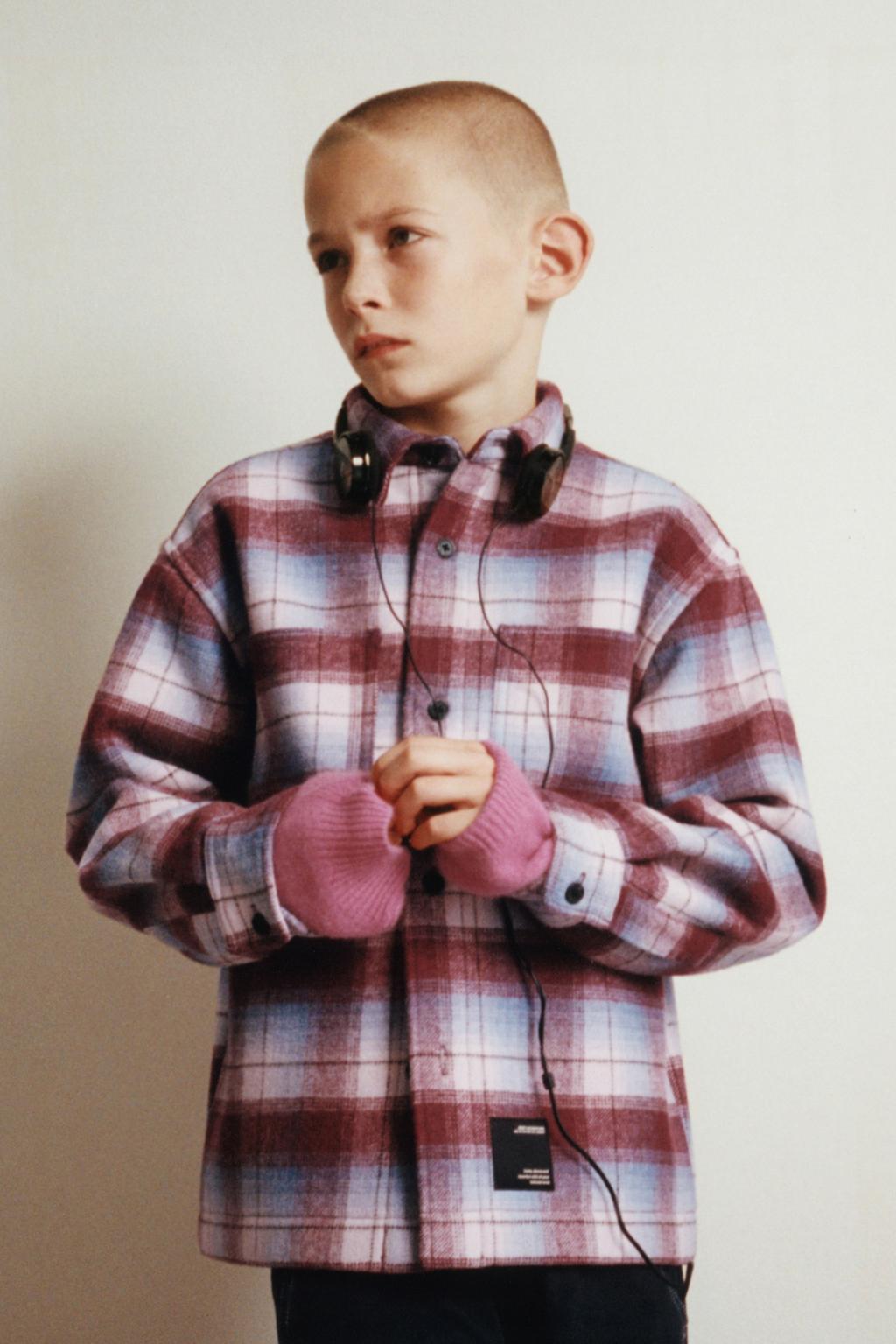 КУРТКА-РУБАШКА В КЛЕТКУ С ФЛИСОВОЙ ПОДКЛАДКОЙ