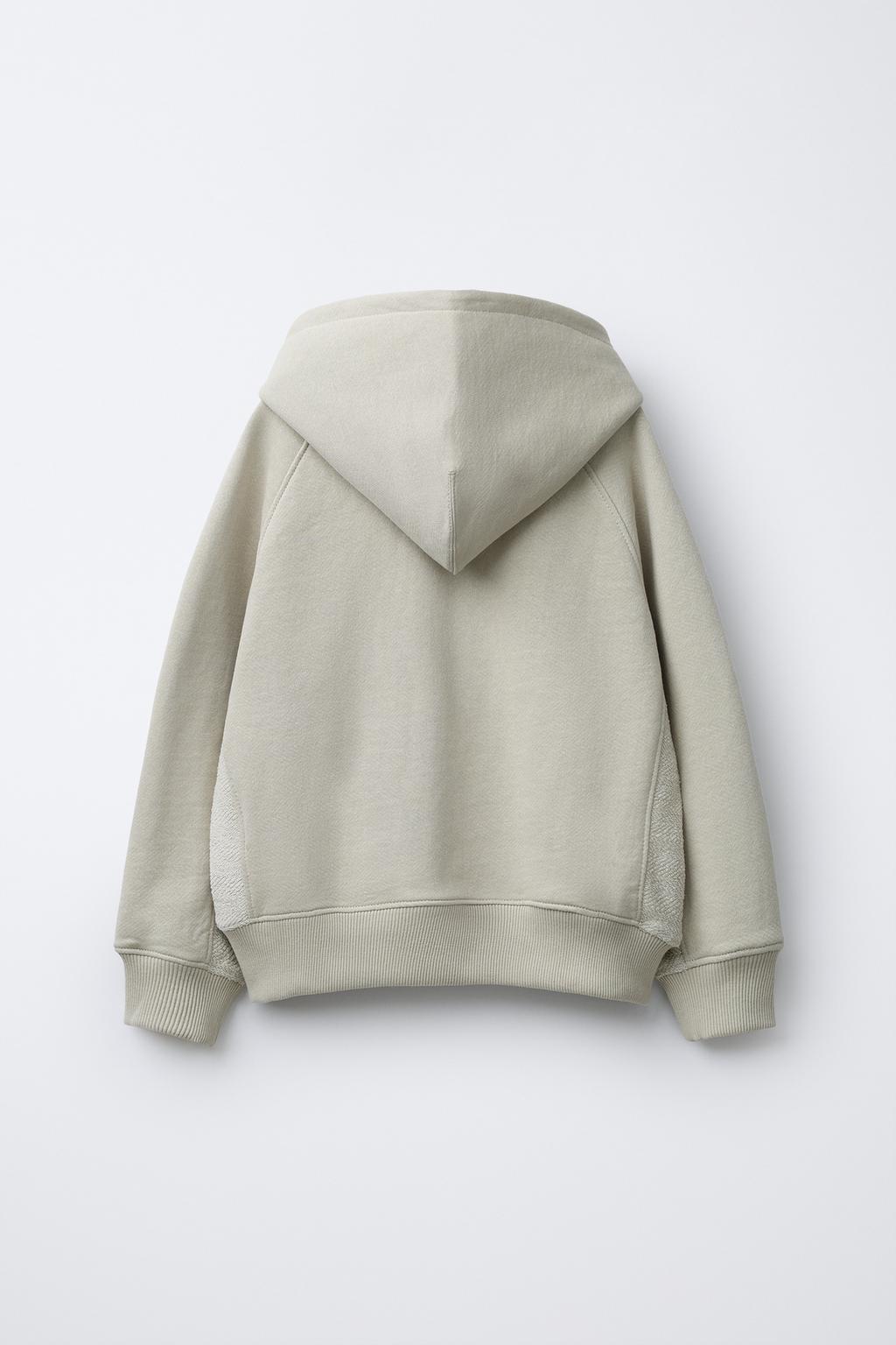 КОМБИНИРОВАННАЯ ХУДИ С КАПЮШОНОМ