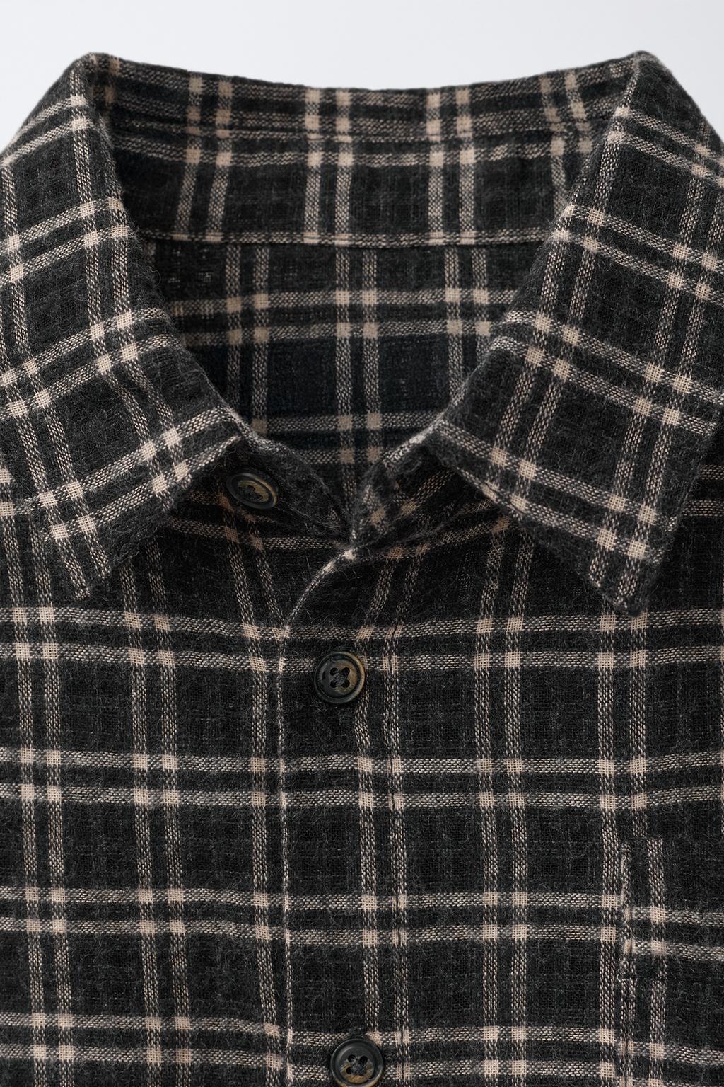 РУБАШКА В КЛЕТКУ С КАРМАНОМ