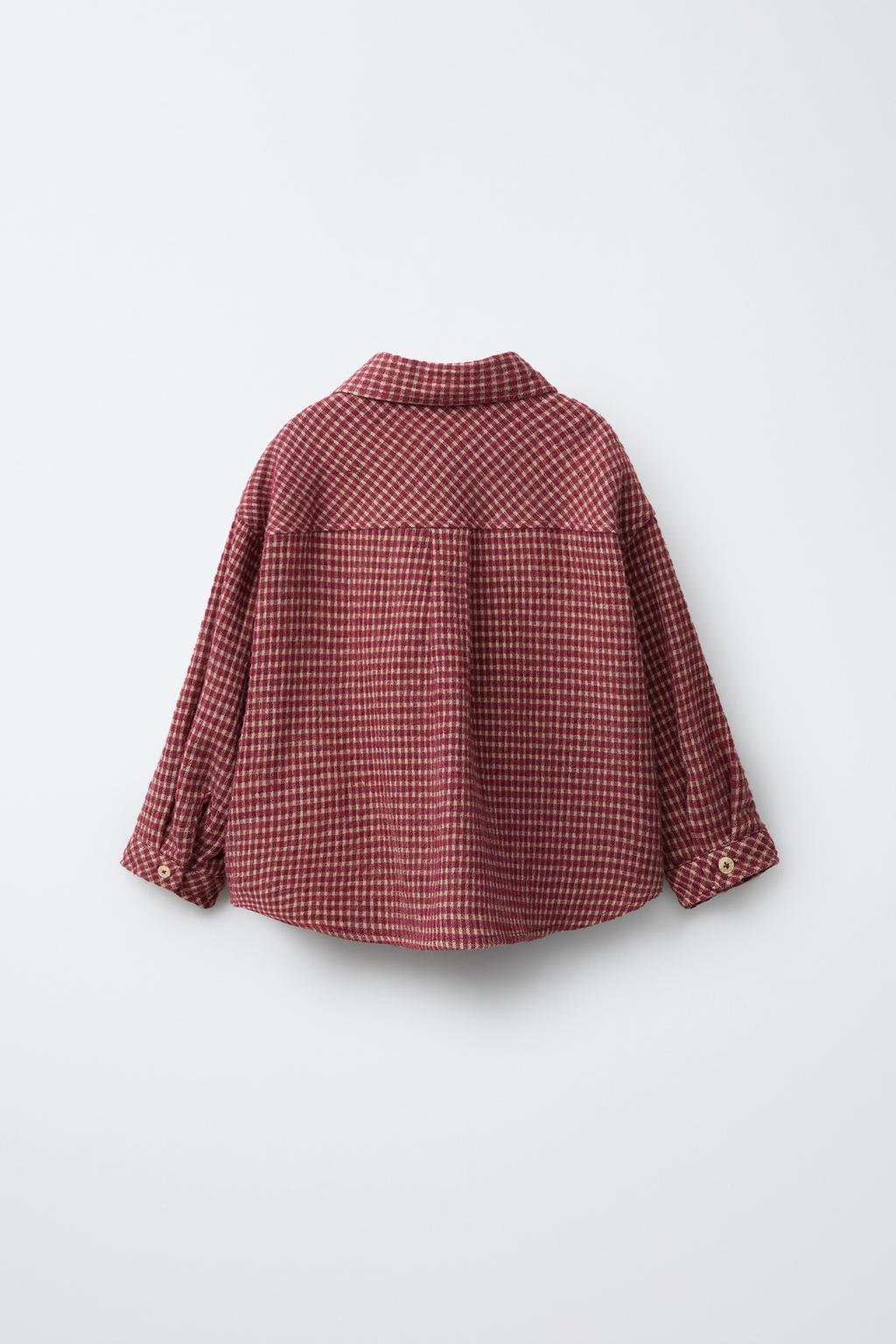 РУБАШКА В КЛЕТКУ С КАРМАНОМ