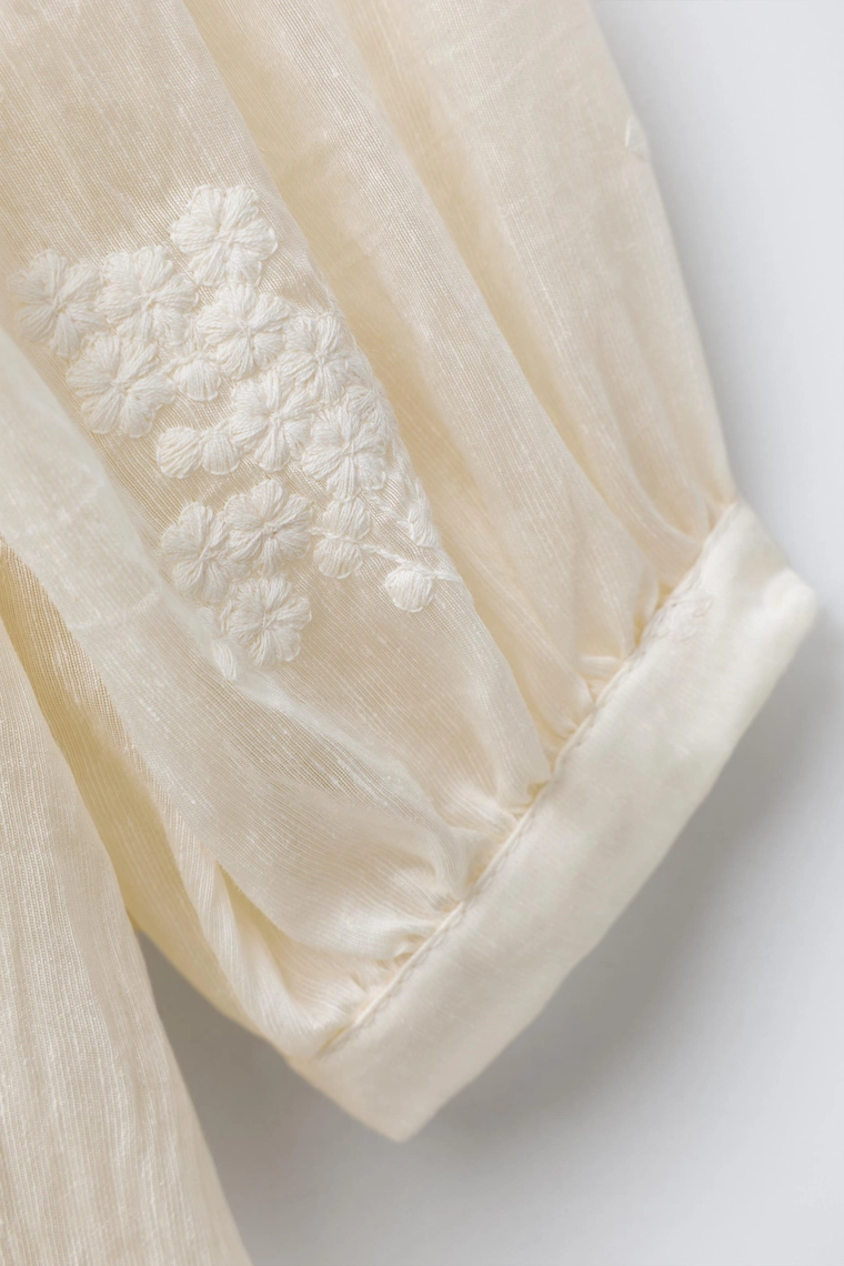 ПЛАТЬЕ С ВЫШИТЫМИ ЦВЕТАМИ