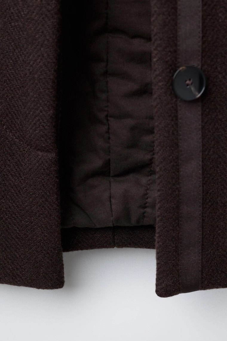 ПАЛЬТО ИЗ СМЕСОВОЙ ШЕРСТИ