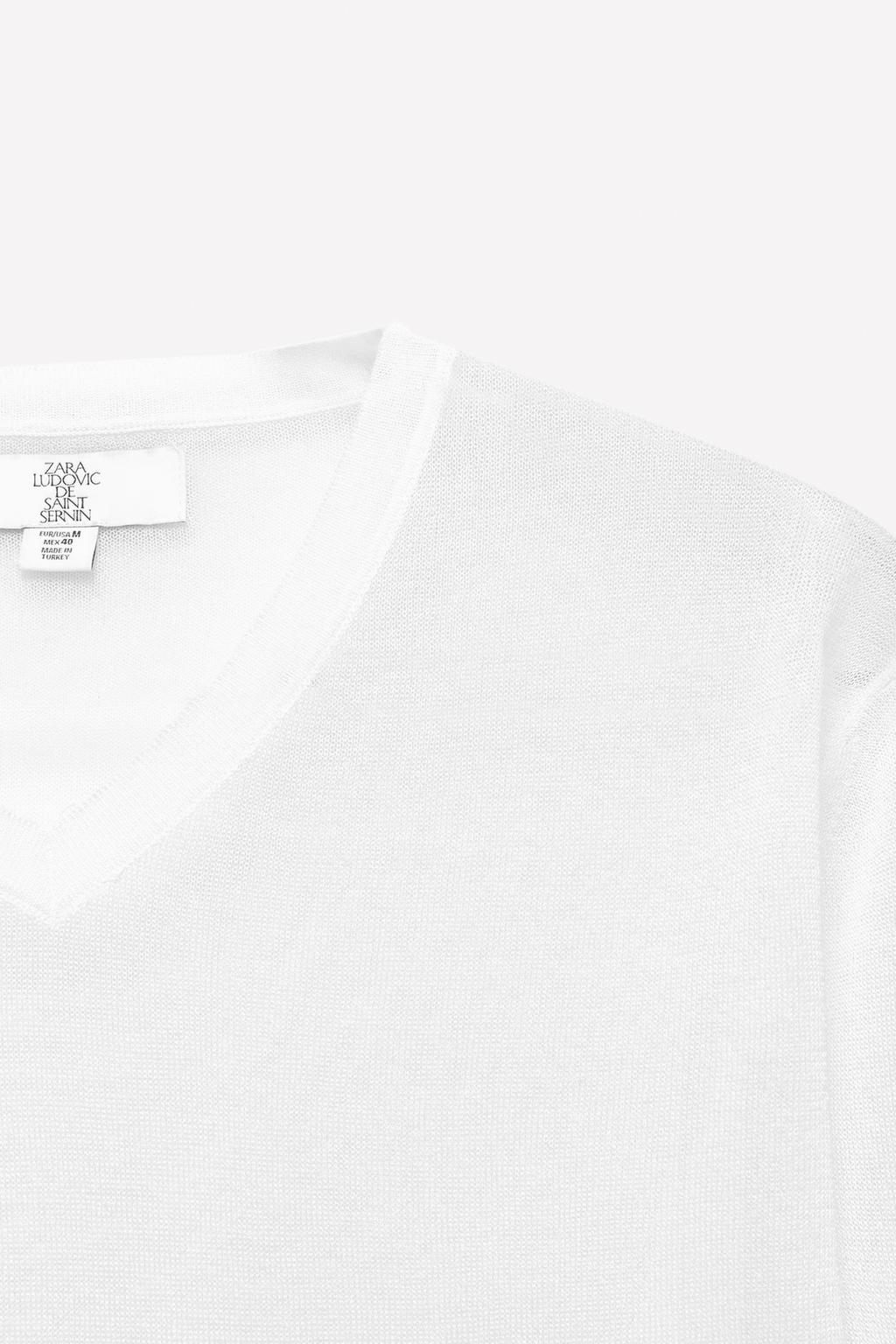 Джемпер из полупрозрачного вязаного полотна ludovic de saint sernin x zara