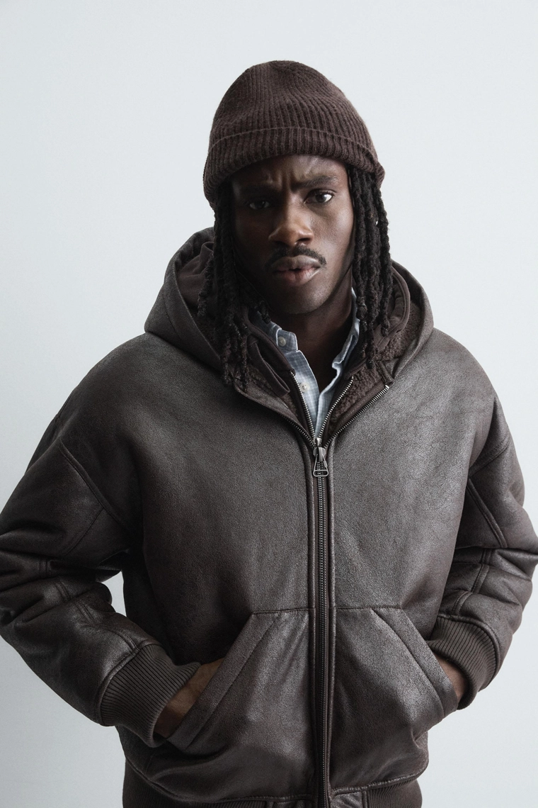 ШАПКА БИНИ В РУБЧИК ИЗ ШЕРСТИ