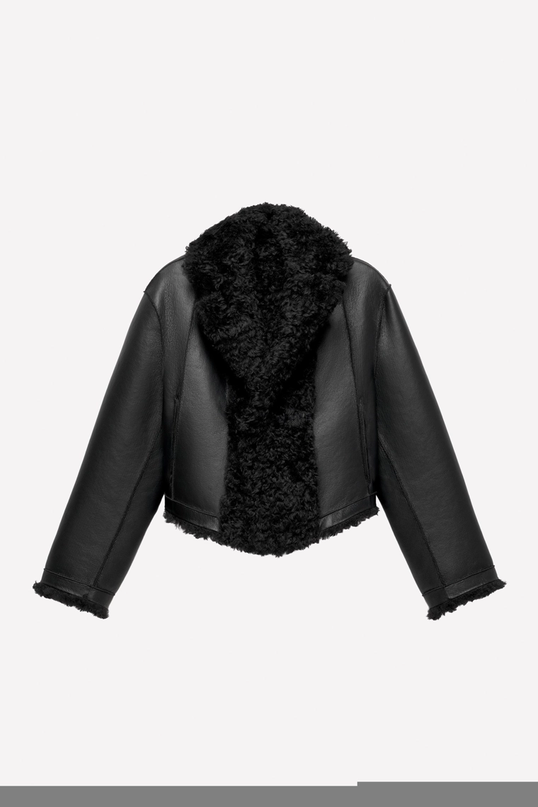 Куртка с эффектом кожи ludovic de saint sernin x zara с двусторонней отделкой