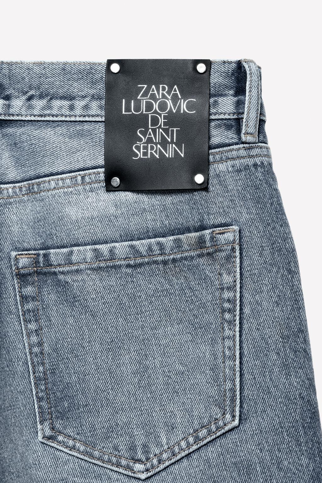 Джинсы со свободным кроем ludovic de saint sernin x zara из воскованного хлопка