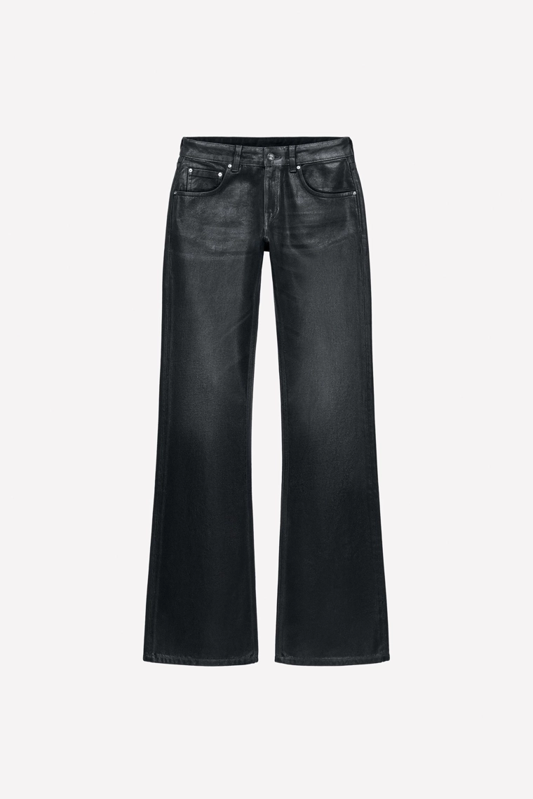 Джинсы ludovic de saint sernin x zara со восковым покрытием и расклешенные