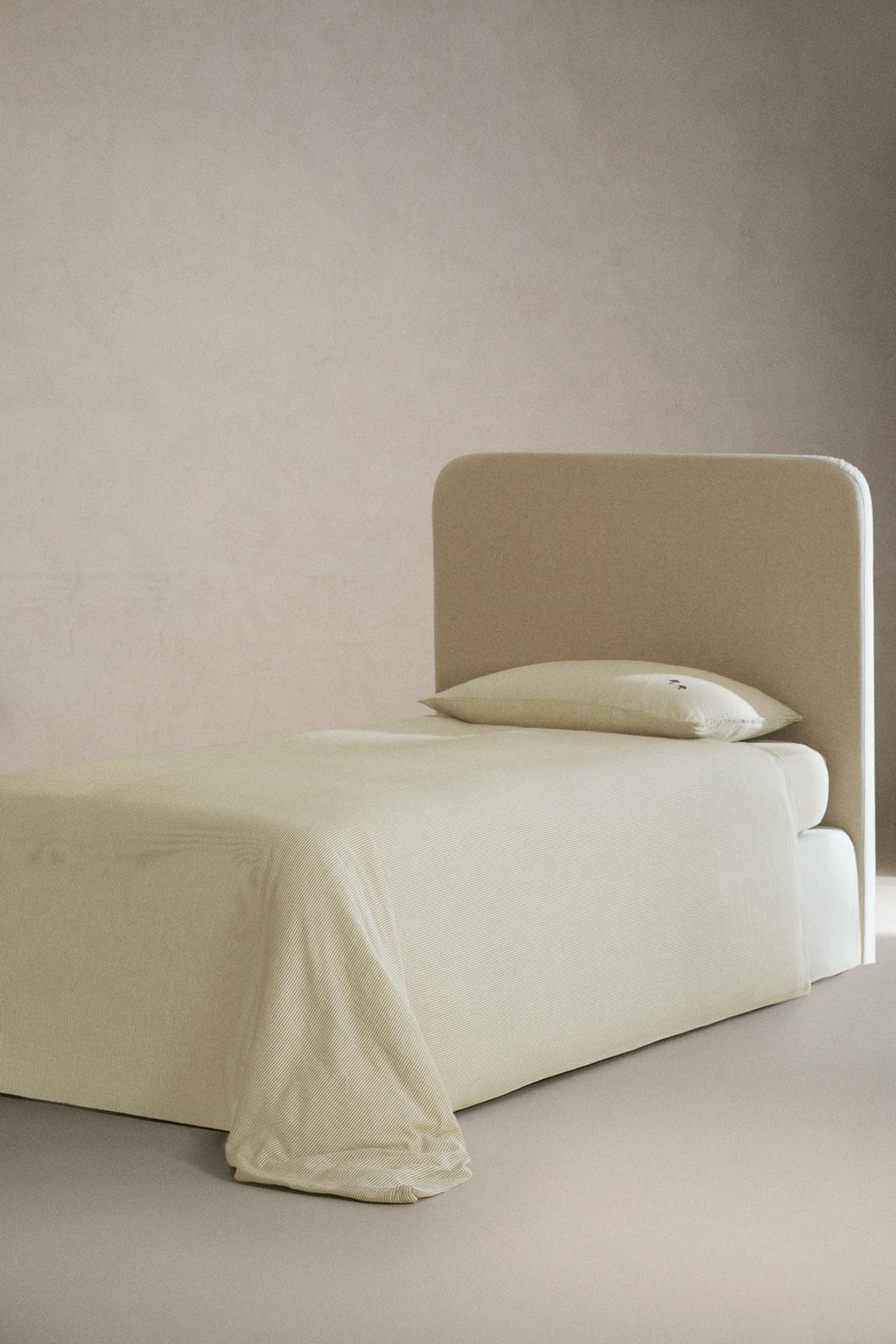 Детское стеганое одеяло из муслина в полоску