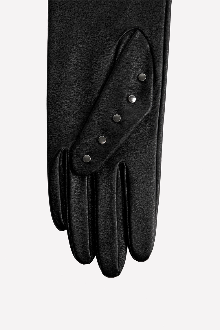 Перчатки из кожи с заклепками ludovic de saint sernin x zara