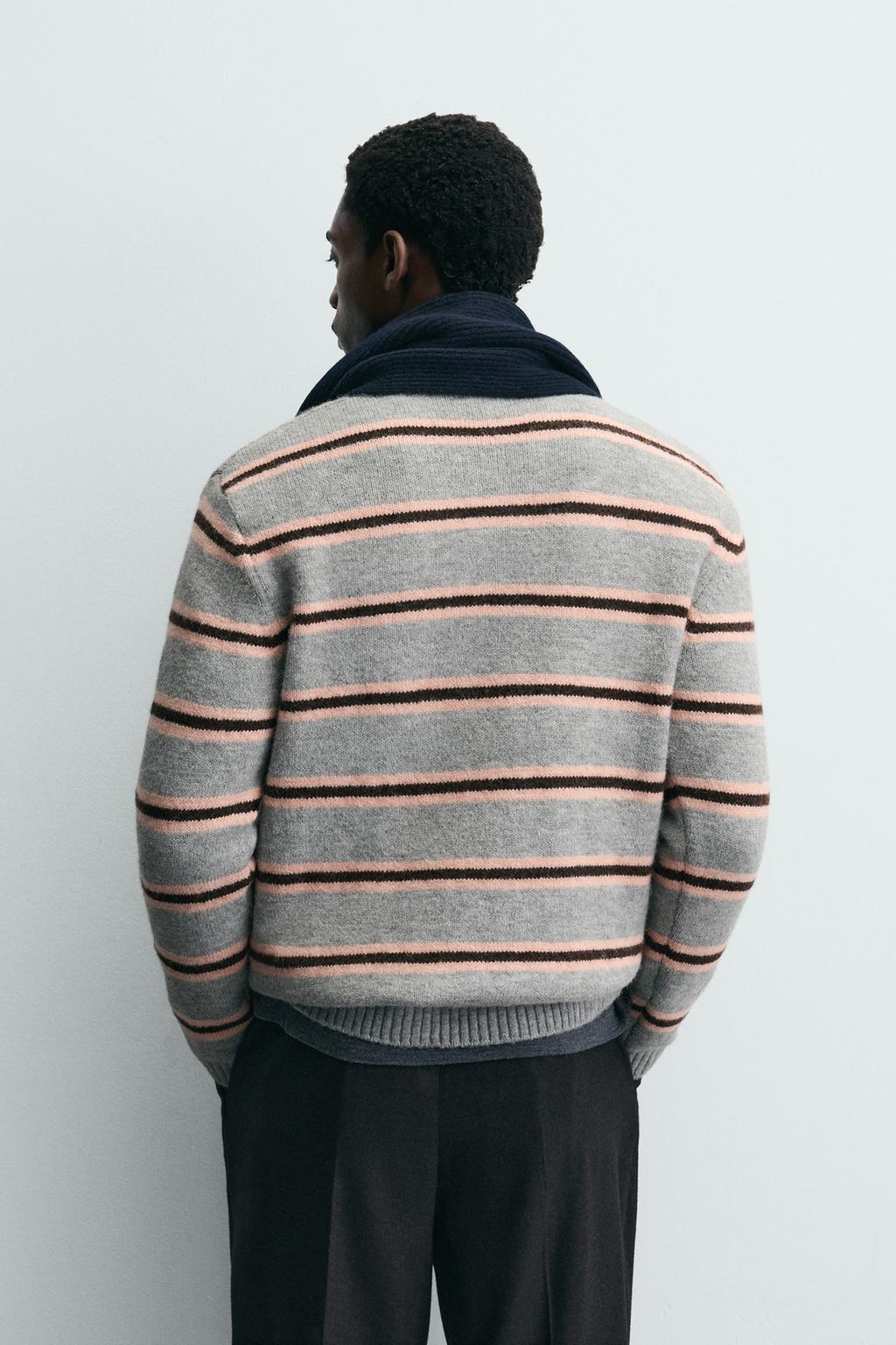 ТРИКОТАЖНОЕ ЖАККАРДОВОЕ ПОЛО В ПОЛОСКУ