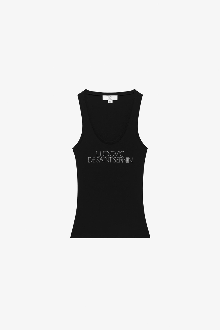Легкая блестящая майка ludovic de saint sernin x zara