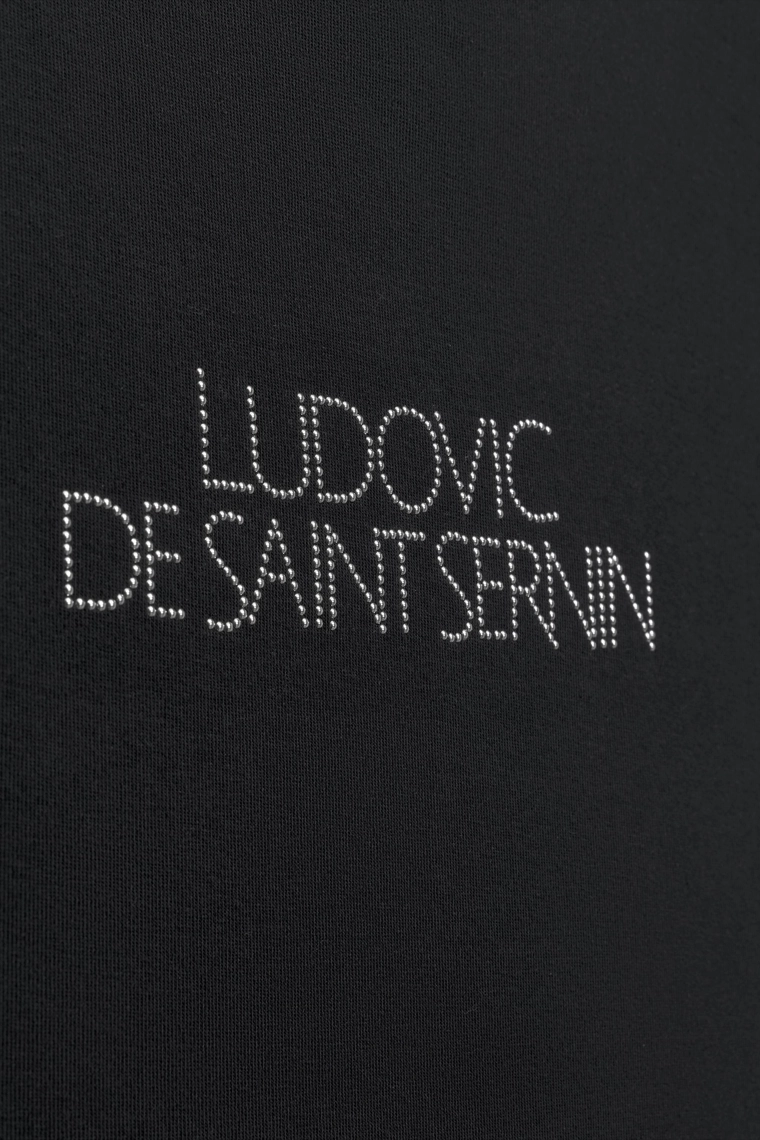 Футболка-топ с логотипом rhinestone ludovic de saint sernin x zara